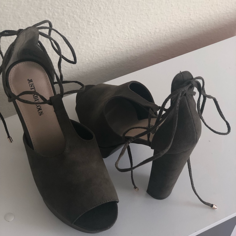 Lace up heels